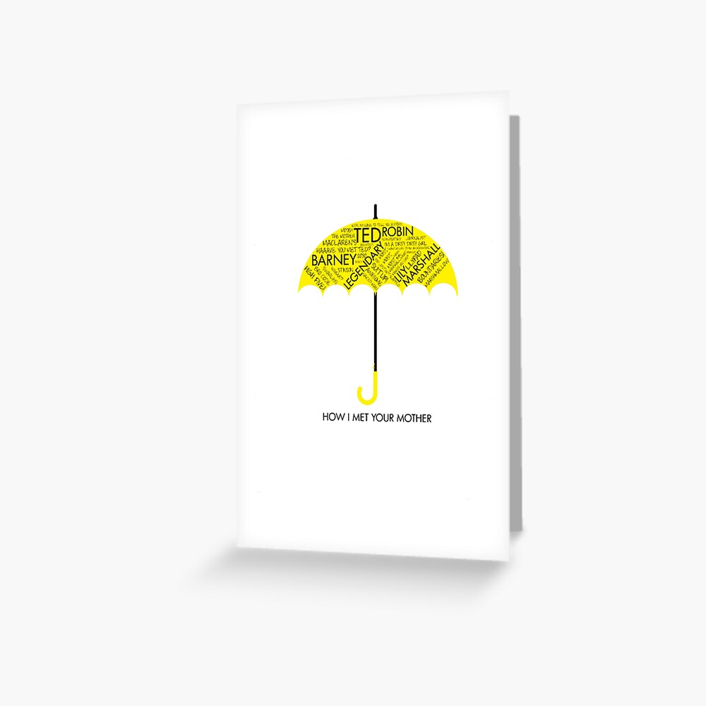 Gelber Regenschirm Himym Kunstdruck Von Millzymerch Redbubble