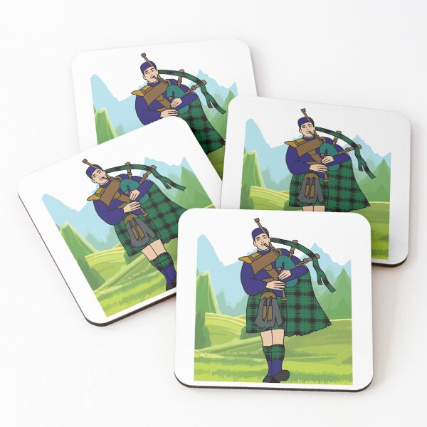 Item preview, Scot With Bagpack Music Culture designed and sold by flofin.