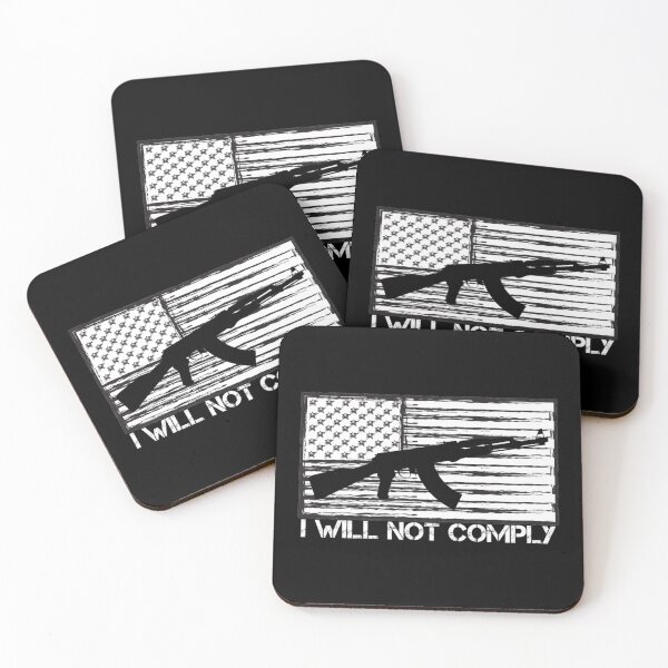 Item preview, I Will Not Comply - Funny Quote      designed and sold by VigilantSupplys.