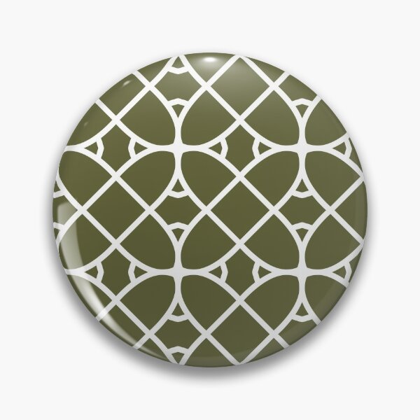 Item preview, Dark Green and White Geometric Shape Pattern Pairs Sherwin Williams Basque Green SW 6426 2022 Trending Color  - Colour - Hue designed and sold by ColorOfTheYears.