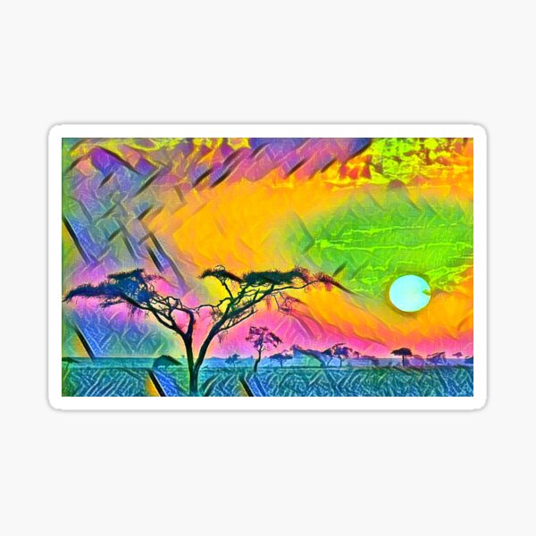 Item preview, African Sunset Abstract designed and sold by JustClickPrint.