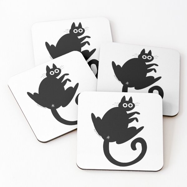Item preview, Black cat butt designed and sold by Aude Shattuck.