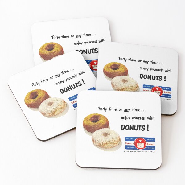 Item preview, DONUTS - ADVERT designed and sold by ThrowbackAds.