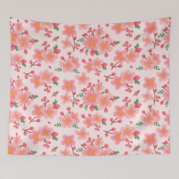 Item preview, Seamless japanese wagara plum blossom pattern designed and sold by urban-color.