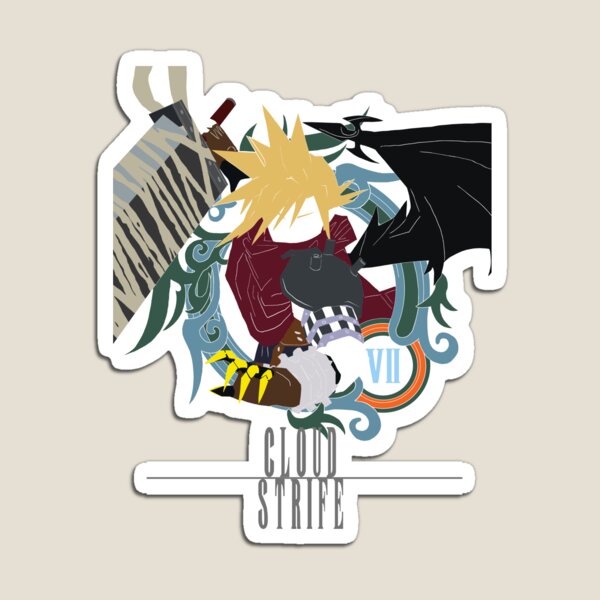Cloud Strife Medal light-KHUX Magnet