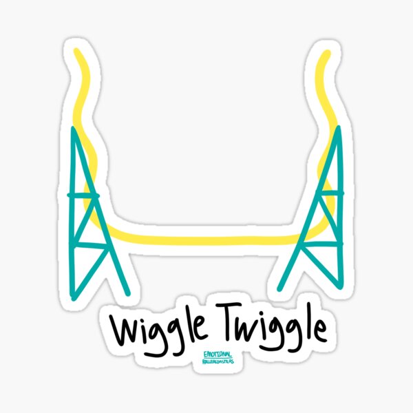 Wiggle Twiggle Roller Coaster Sticker