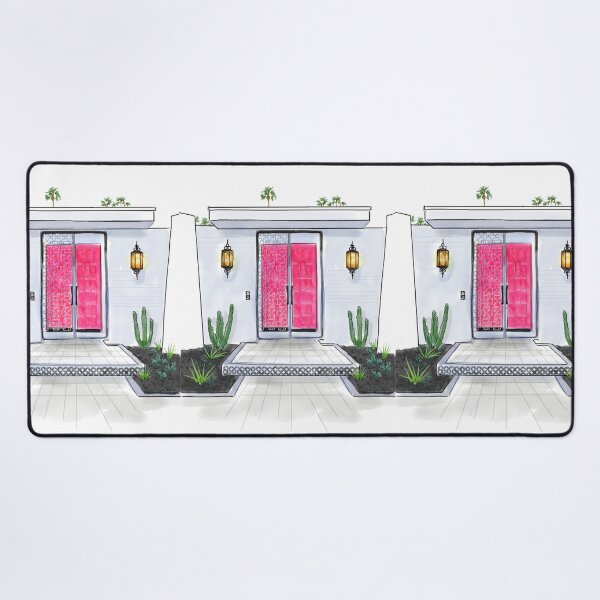 Item preview, Hot Pink Palm Springs Door designed and sold by kschowe.