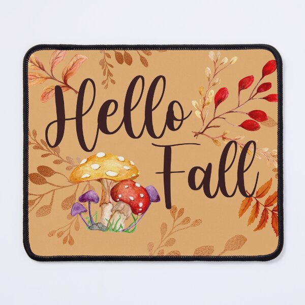 Item preview, Hello Fall Mushroom Print designed and sold by ShaunaMcc.