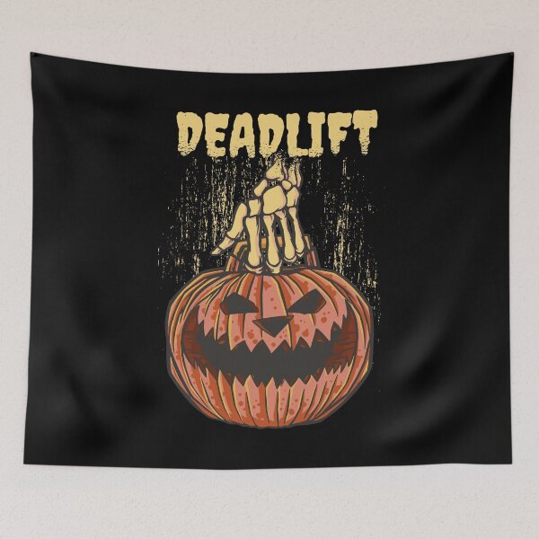 Item preview, Halloween Pumpkin Deadlift for Fitness Lovers designed and sold by Hoiho Adventure Shirts.