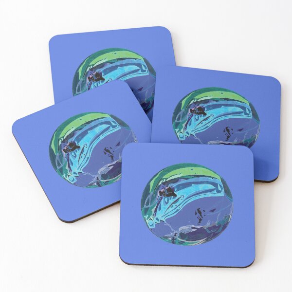 Item preview, Sea-green and Sky-blue Marble designed and sold by AnnieHines.