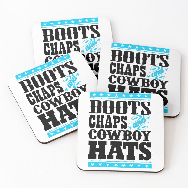 Item preview, Boots Chaps and Cowboy Hats Western Cowgirl Funny Quote  designed and sold by ElishaKayne.