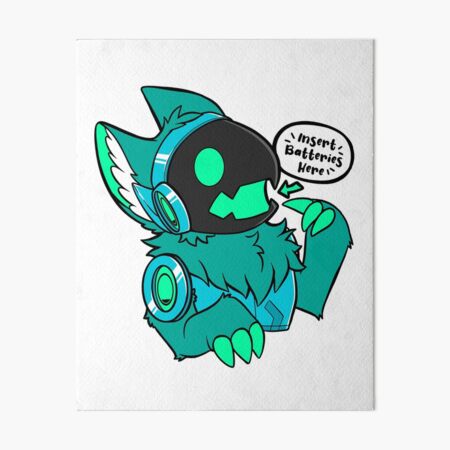 Lemondrop the Protogen Art Board Print for Sale by Fursumi