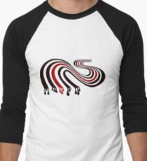 Dripping Figure 8 Men's Baseball ¾ T-Shirt