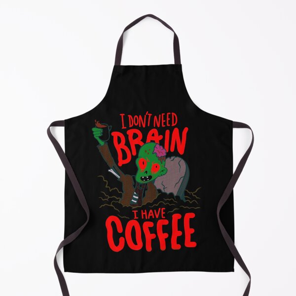 Artikelvorschau, Halloween Ich brauche kein Gehirn Ich trinke Kaffee - Männer/Kinder/Frauen / Halloween entworfen und verkauft von Designs Of all kinds.