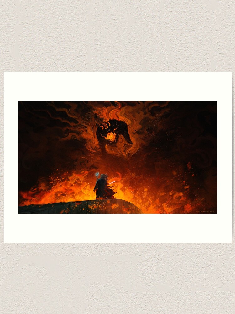 Aperçu 2 sur 3. Impression artistique avec l'œuvre The Shadow and the Flame créée et vendue par Anatofinnstark.