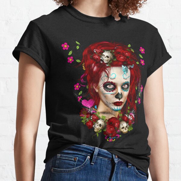Skeleton Face T-Shirts for Sale | Redbubble