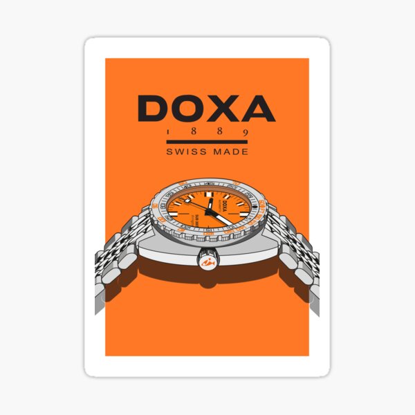 Vista previa del artículo con la obra «Doxa Naranja», diseñado y vendido por WatchArtBr.