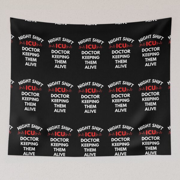 Item preview, Night Shift ICU Doctor designed and sold by ExploreTheStore.