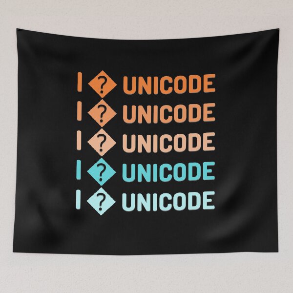 Item preview, I � UNICODE - Love Question Mark Missing Developer designed and sold by llon.
