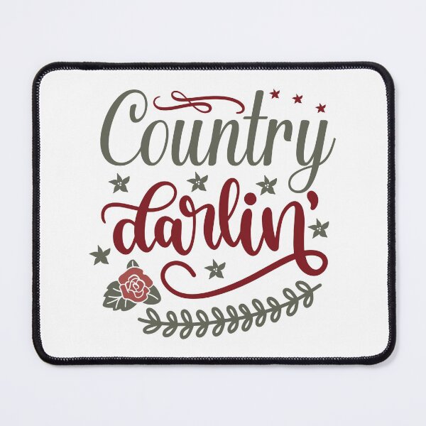 Item preview, Country Darlin' Funny Cute Cowgirl Western Southern Quote designed and sold by ElishaKayne.