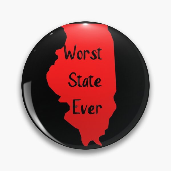 Item preview, Illinois Worst State Ever Funny Gift Design  designed and sold by Sheepherder120.