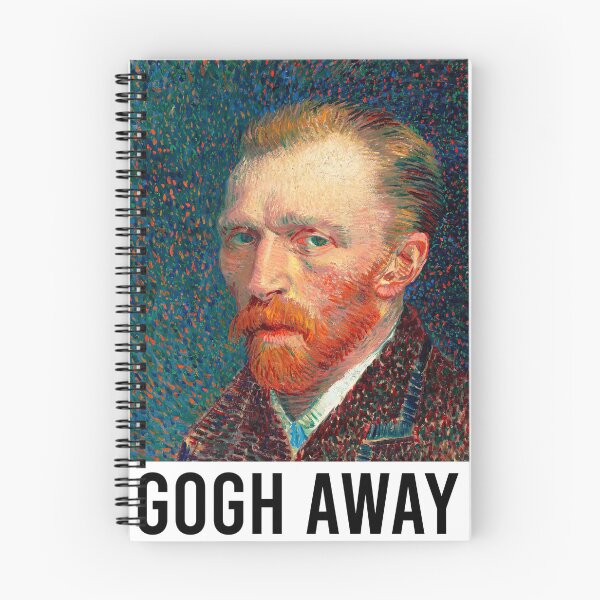 Item preview, Gogh Away Funny Van Gogh Pun designed and sold by Meek-Anime.