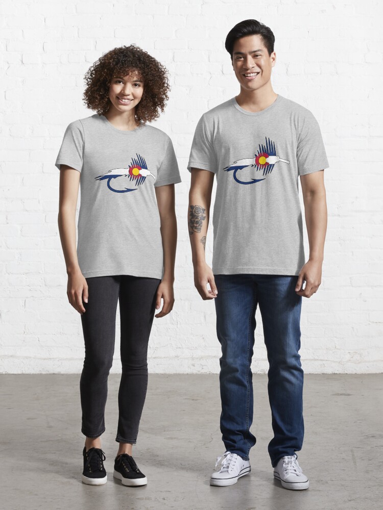 Colorado Flag Fly Fishing Lure T Shirt By Artisticattitud Redbubble