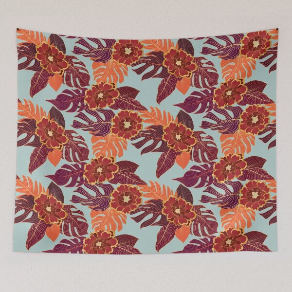 Item preview, Seamless japanese wagara palm pattern designed and sold by urban-color.