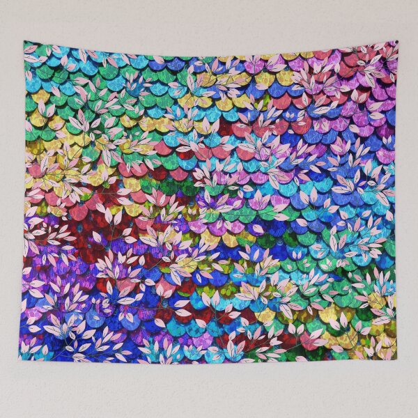 Item preview, Rainbow floral sequin  designed and sold by MrJean.