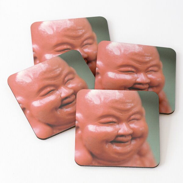 Item preview, Red Buddha Head Garden Statue designed and sold by MOP-tees.