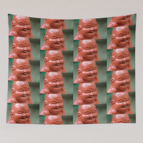 Item preview, Red Buddha Head Garden Statue designed and sold by MOP-tees.