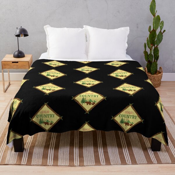Item preview, High Country Log Diamond with Bear and Cubs-Beige on Black designed and sold by HighCountry2021.