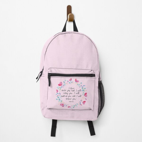 Item preview, Isaiah 46:4 - I Will Rescue You | Floral Bible Verse  designed and sold by PlumBlushCo.