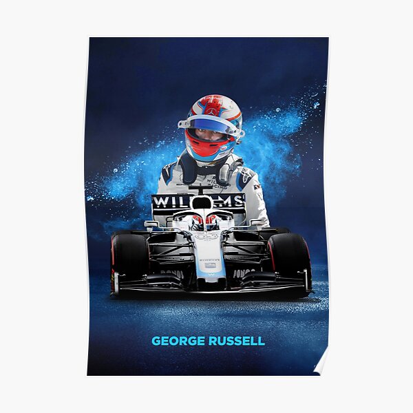 George Russell Formula 1 poster Poster