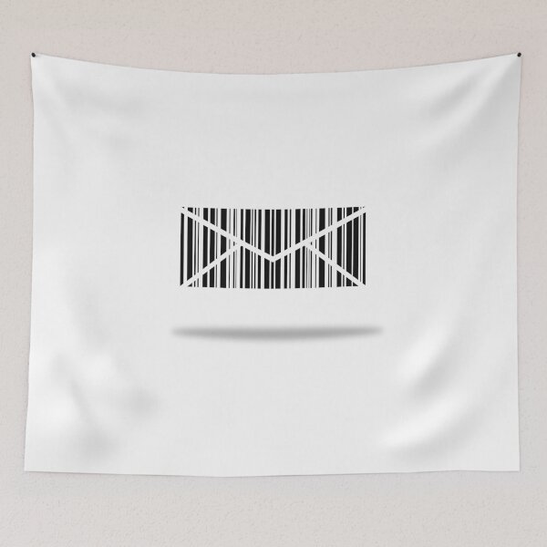 Item preview, barcode in the form of an envelope on a white background with a shadow designed and sold by vilma3000.