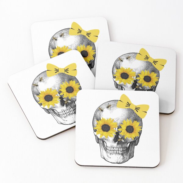 Item preview, Sunflower Skull designed and sold by SquirrelCreate.