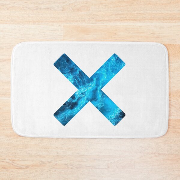 Item preview, Cyan Ocean Waves X designed and sold by lookperfect.