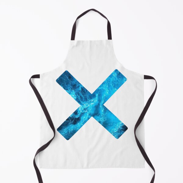 Item preview, Cyan Ocean Waves X designed and sold by lookperfect.