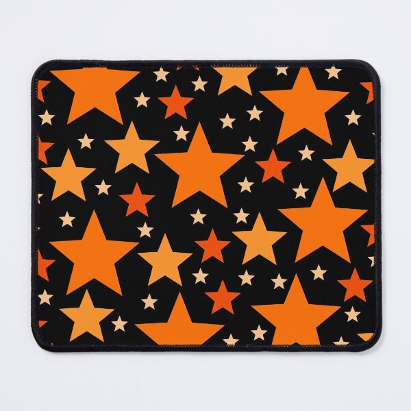 Item preview, Orange Stars (Black) designed and sold by Cosmic Cutenesss.