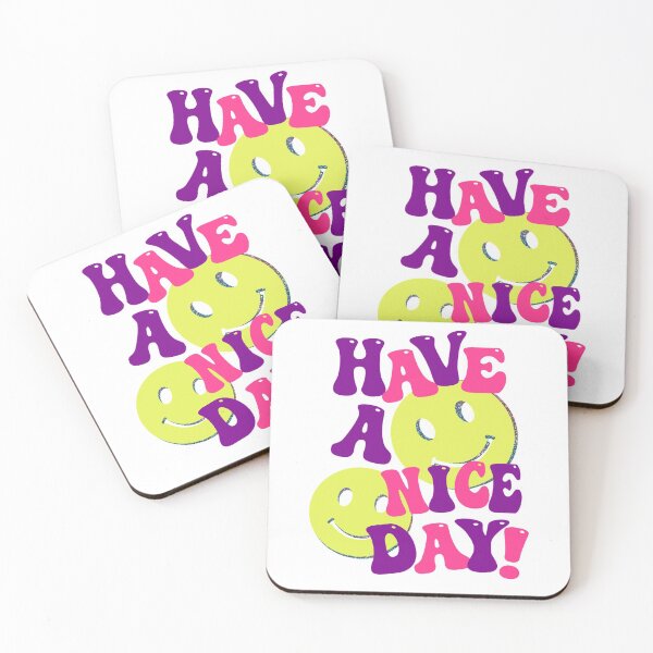 Item preview, HAVE A NICE DAY! - purple pink yellow designed and sold by Julia Santos.