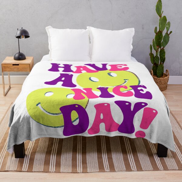 Item preview, HAVE A NICE DAY! - purple pink yellow designed and sold by Julia Santos.