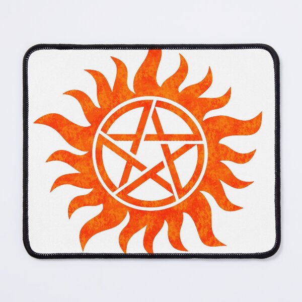 Item preview, Orange Anti-Possession Symbol (White) designed and sold by Cosmic Cutenesss.
