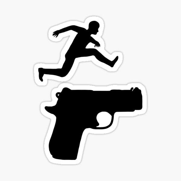 "Jump The Gun" Sticker by Redbubble