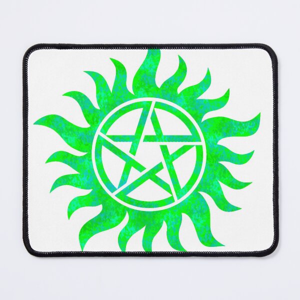 Item preview, Green Anti-Possession Symbol (White) designed and sold by Cosmic Cutenesss.