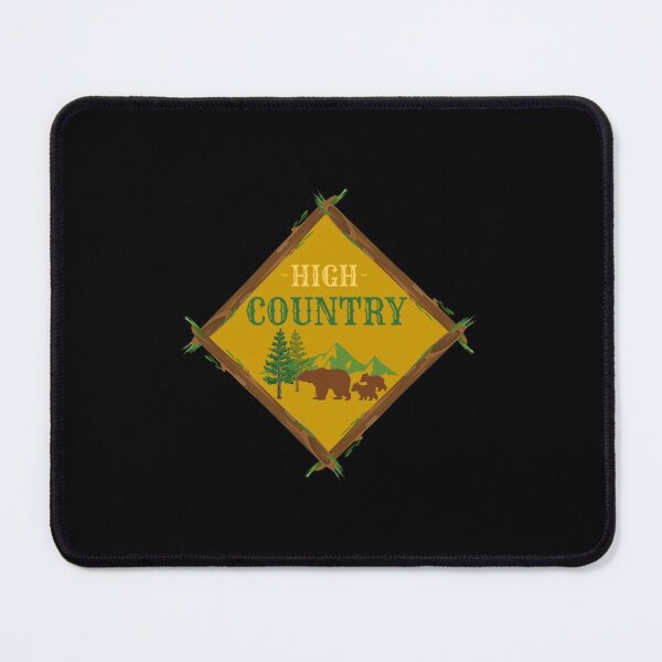 Item preview, High Country Log Diamond with Bear and Cubs-Brown on Black designed and sold by HighCountry2021.