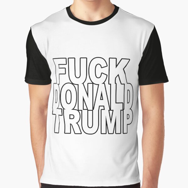 Vista previa del artículo con la obra «Joder Donald Trump», diseñado y vendido por supornah.