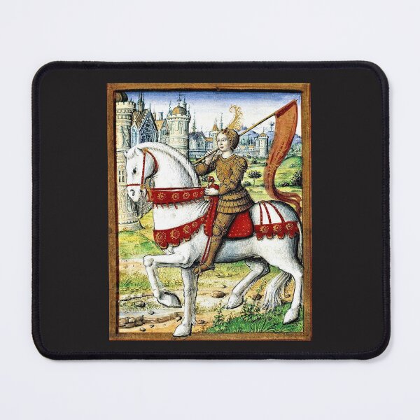 Joan of Arc, Jeanne d’Arc, The Maid of Orléans, 1504 Illustration Mouse Pad