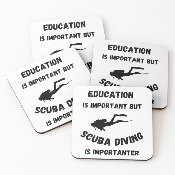 Item preview, Education Is Important But Scuba Diving Is Importanter designed and sold by LuckyKermit.