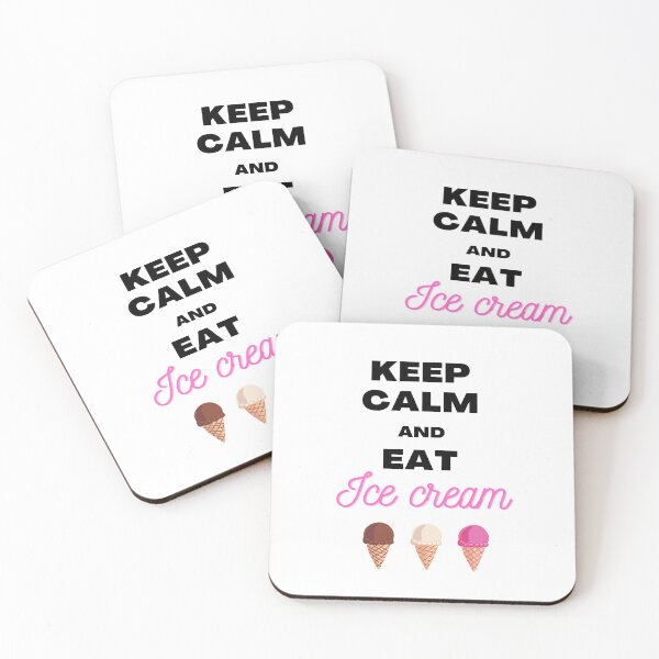 Item preview, Keep Calm and Eat Ice cream | Ice cream | Ice cream lover  designed and sold by Lindsay Marie Patterns.