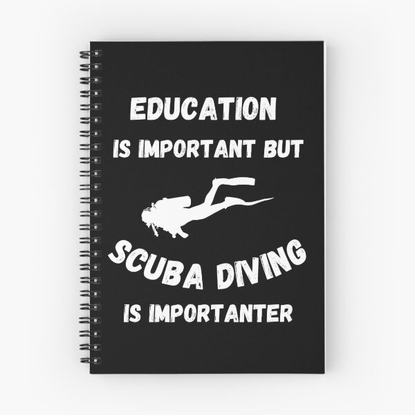 Item preview, Education Is Important But Scuba Diving Is Importanter In Black designed and sold by LuckyKermit.